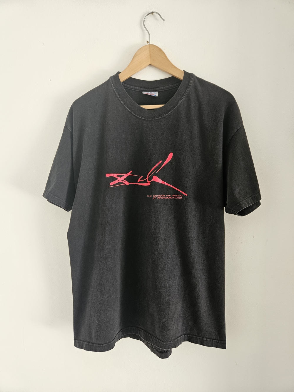 Vintage Salvado Dali Museum Shirt Mens Large Black Art Tee